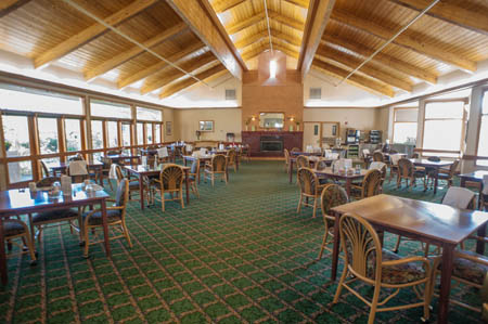 Timberhill Place in Corvallis,Oregon has a spacious dining room.