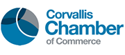 Logo for the Corvallis, Oregon, Chamber of Commerce. Timberhill Place is a member of the Corvallis Chamber.